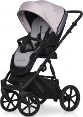 Дитяча коляска 2 в 1 Riko Nesa 01 Pearl Pink (рожева шкіра (перламутр) - рожева тканина)